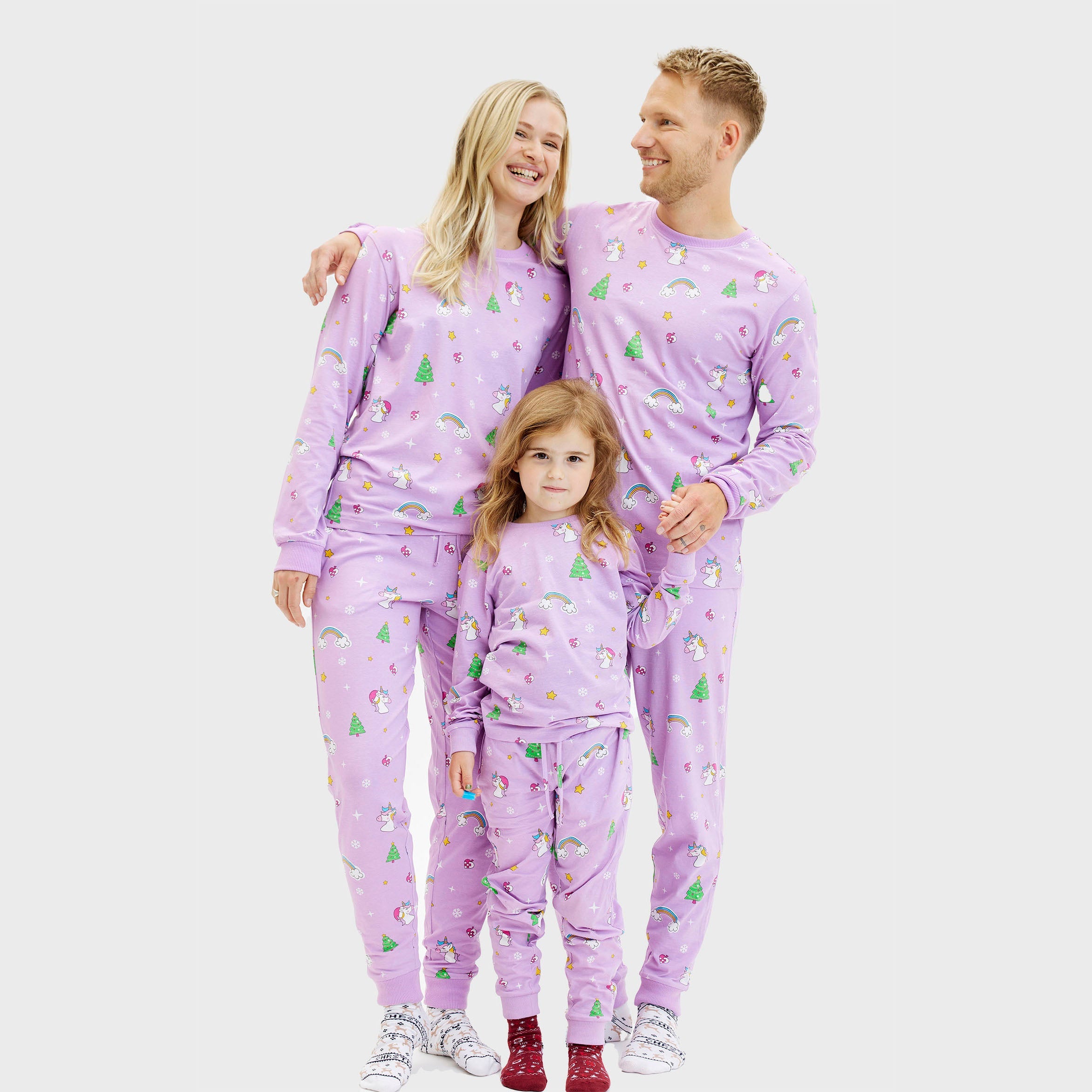 Enhjørning julepyjamas - Barn.